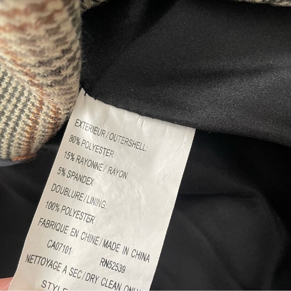 Jones New York Dressy Trench Coat Jacket Belt Double Breasted Black Size Small - Picture 8 of 10